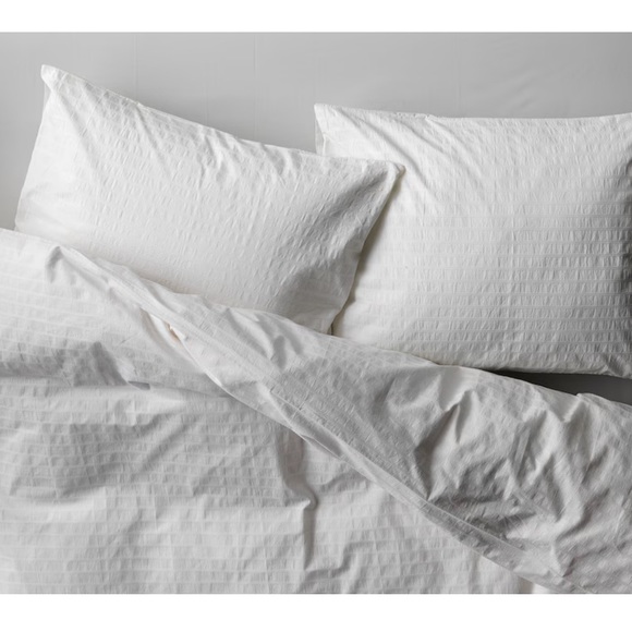 IKEA OFELIA VASS
Duvet cover and pillowcase(s), white, Full/Queen (Double/Queen) - Picture 1 of 5